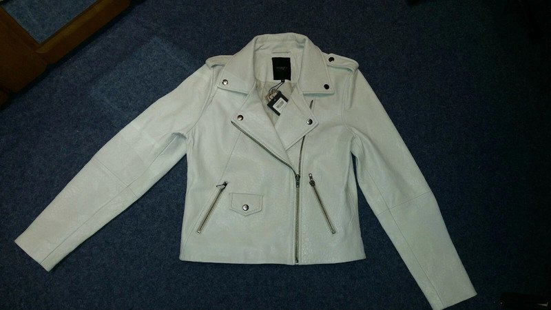 Selected Jacke Lederjacke Leder Gr.40/L Biker Bikerjacke Blazer €310 NEU