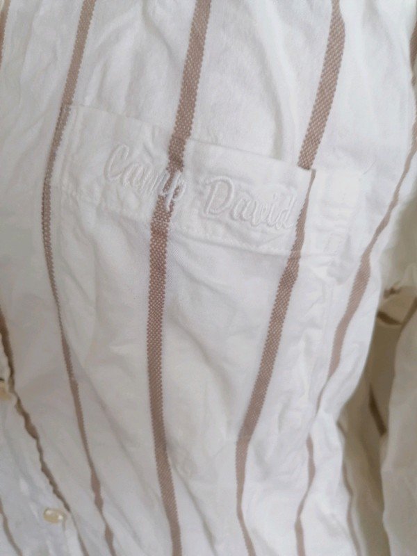 Camp David original legeres Langarm Hemd Gr. XL gestreift 100%Baumwolle