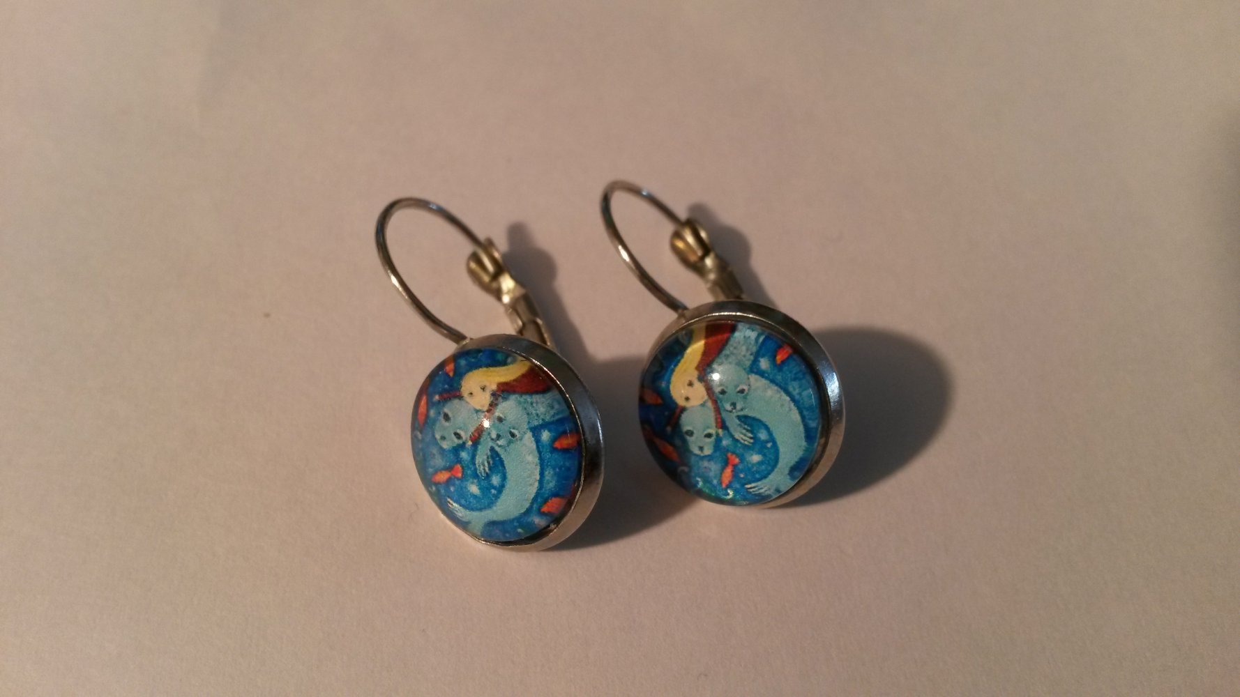 hängende Ohrringe Seehunde / Robben neu