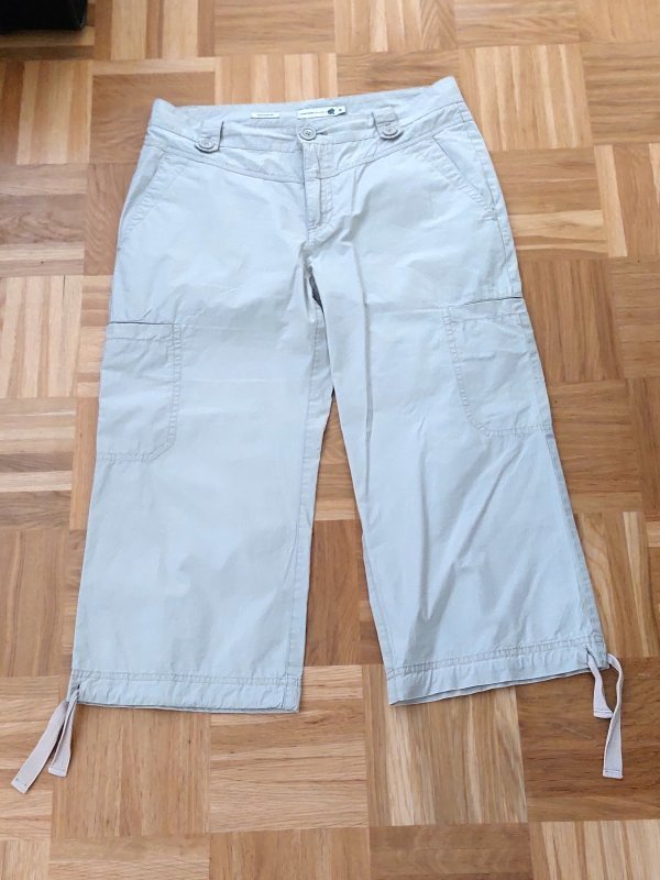 3/4-Hose beige Schnürung an den Beinen 36 38