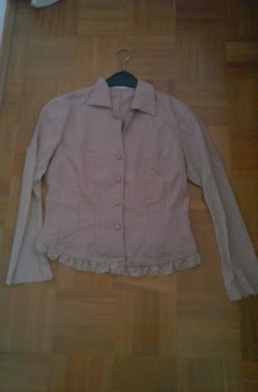 Vintage Bluse mit Spitze G. 38