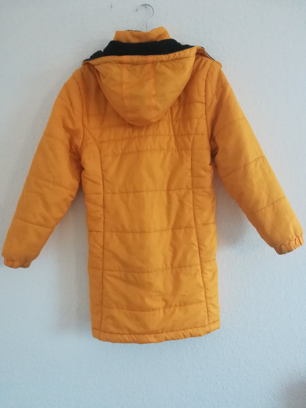 Gelber Mantel für Kinder, Wintermantel, Größe 152 / 158