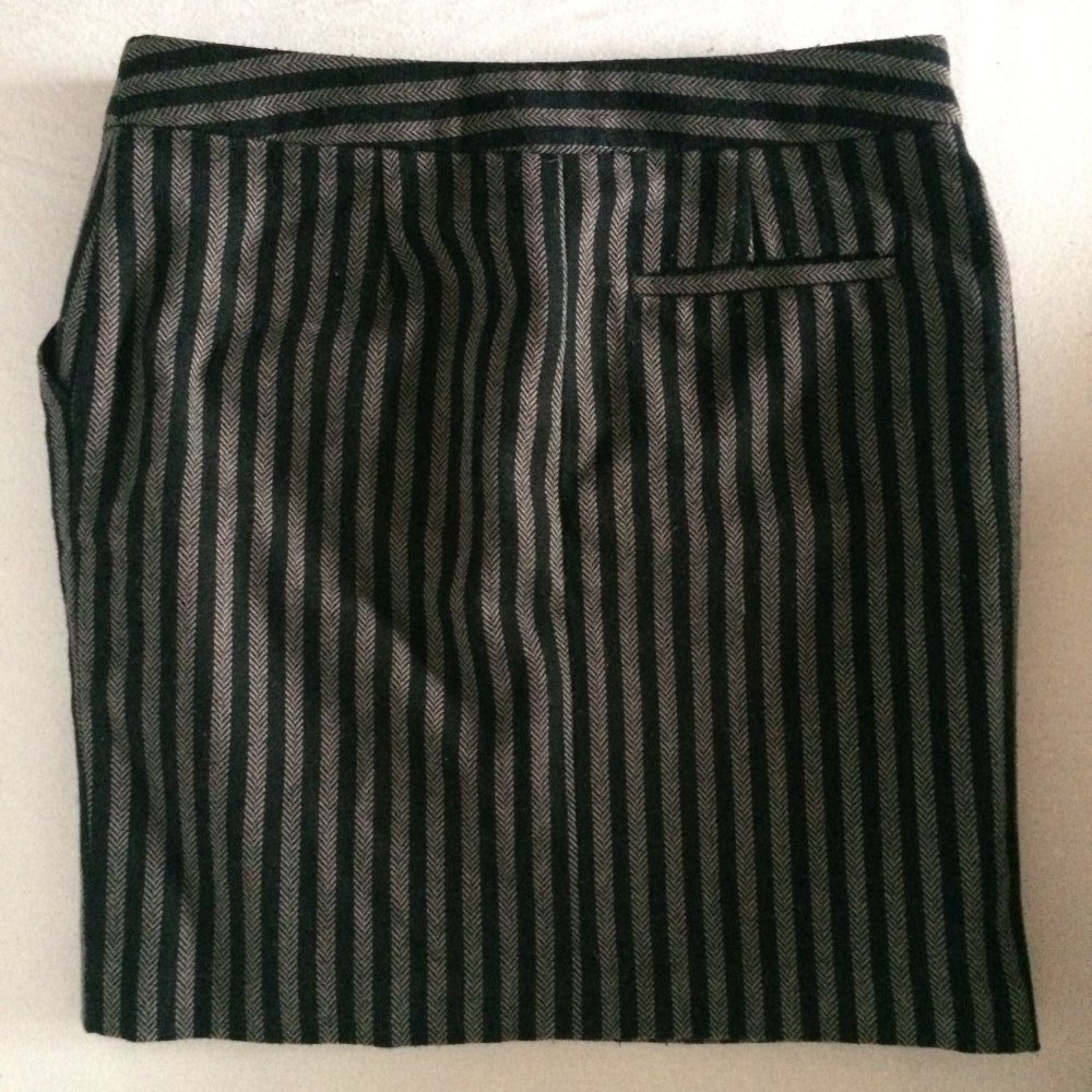 H&m Minirock wollrock 80s Achtziger streifen Nadelstreifen wolle highwaisted Rock highwaistrock bleistiftrock 