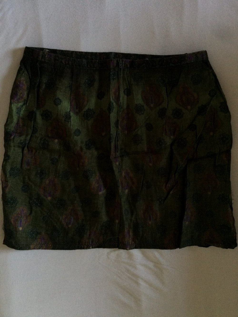 Original Vintage highwaisted Minirock. Romantisch, barock. Viscose 