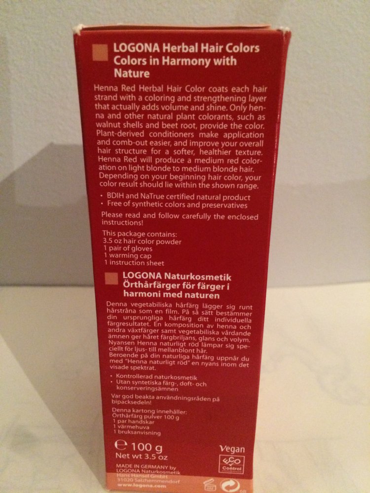 LOGONA Naturkosmetik henna naturrot