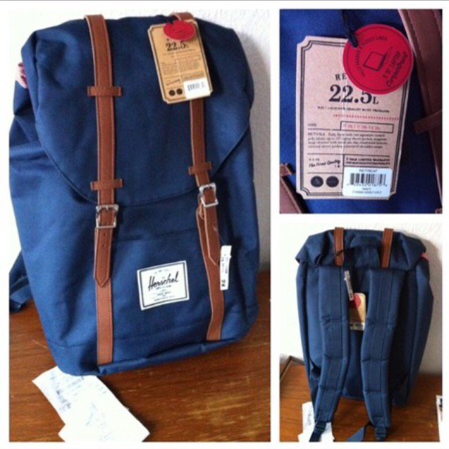 Neu: Herschel Retreat 22,5l Navy Rucksack