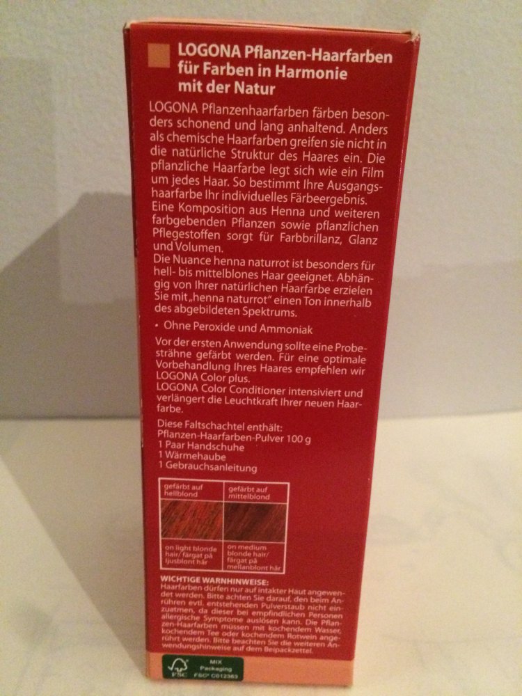 LOGONA Naturkosmetik henna naturrot