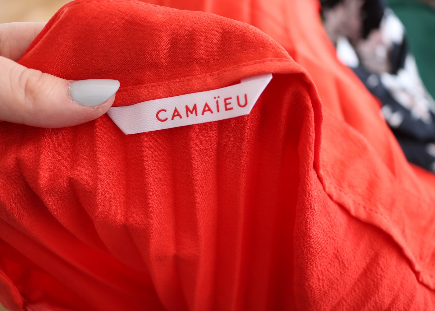 Midi Plisseerock Neu 38 Orange Camaieu