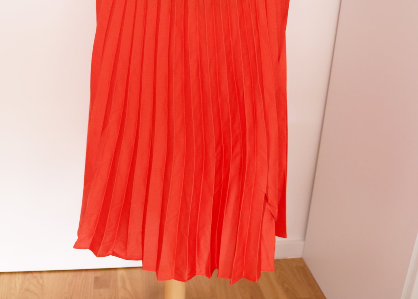 Midi Plisseerock Neu 38 Orange Camaieu