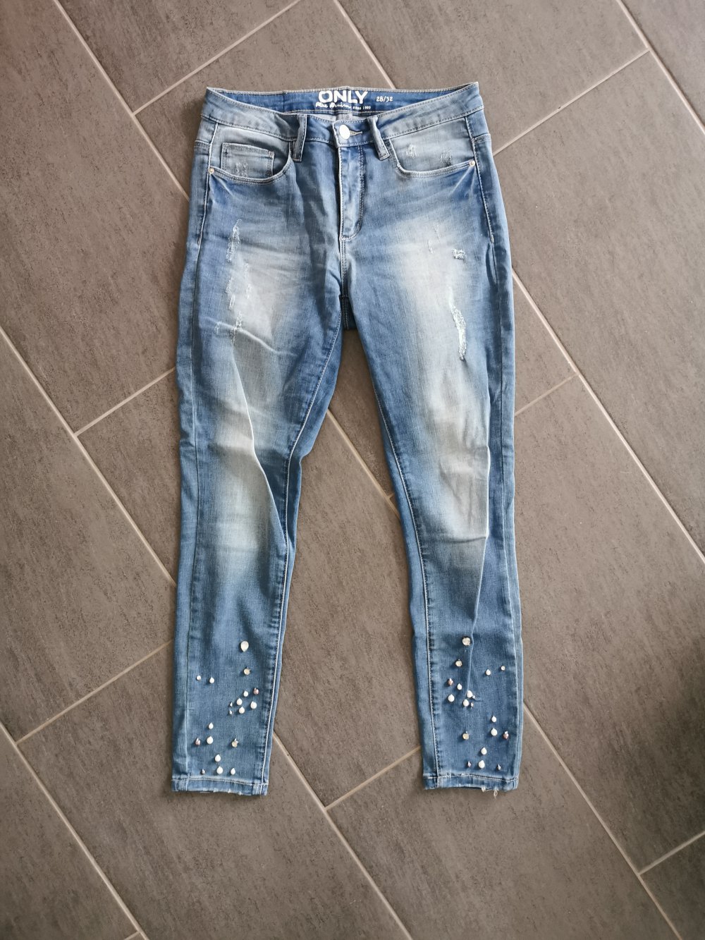 Only Jeans mit Perlen details 
