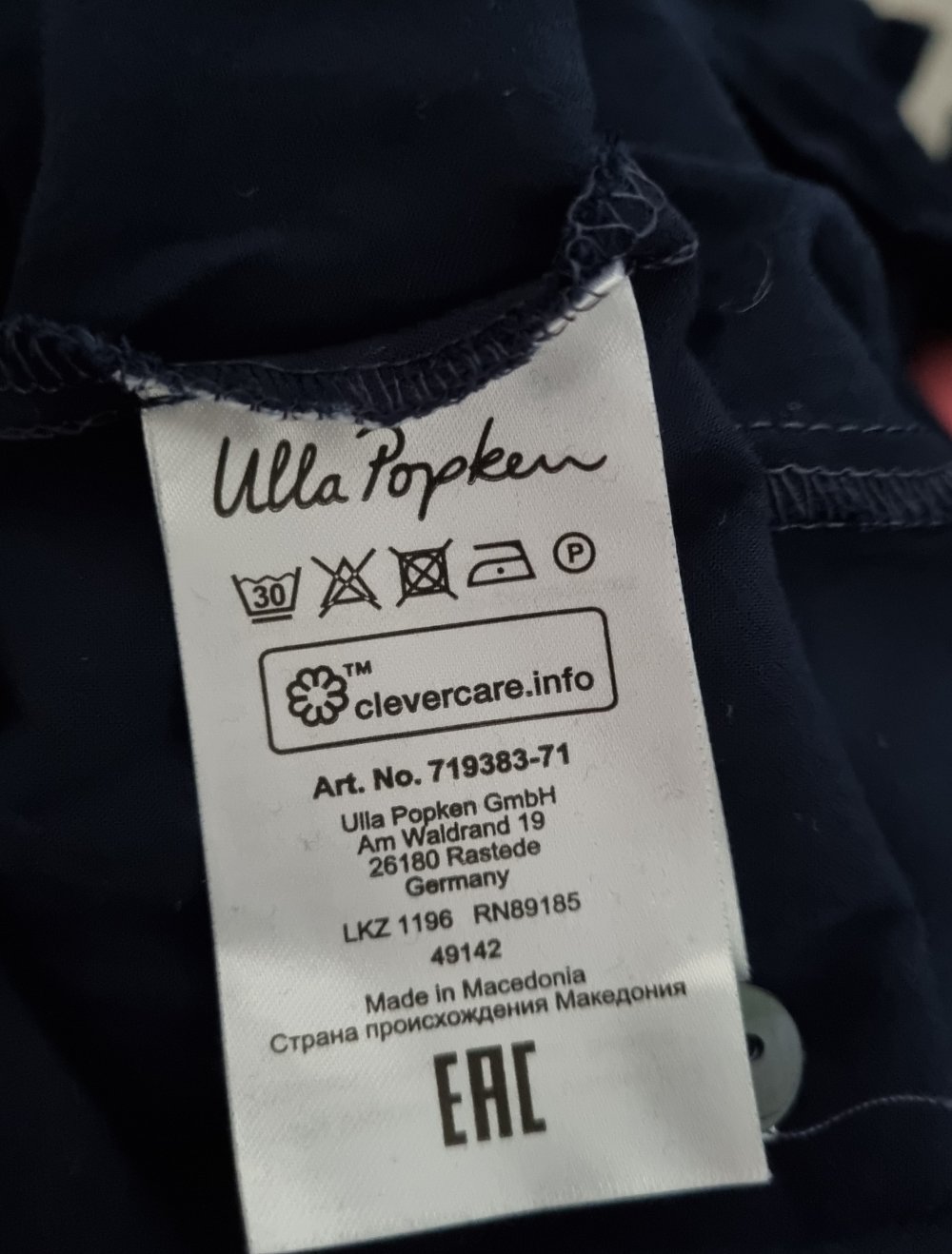 Blaue Bluse von Ulla popken