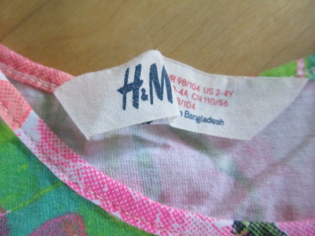 Süßes Jersey Kleid Blumen Gr.98/104