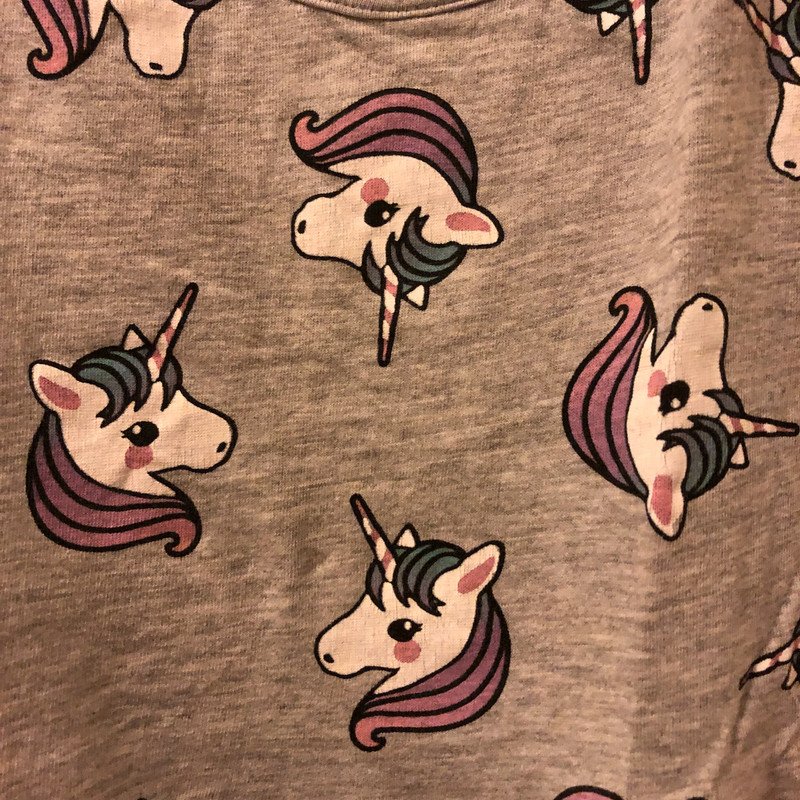 Kleid mit Einhörnern Gr. 134/140 print H&M Sommer