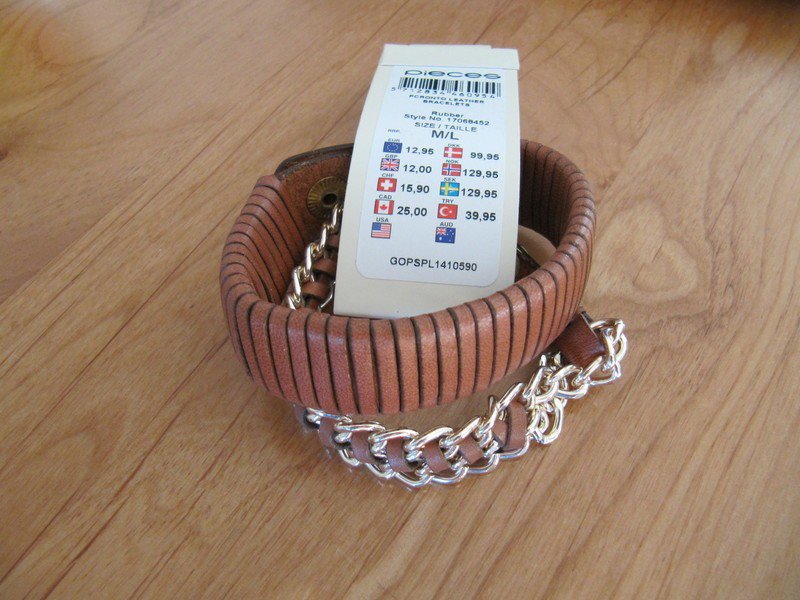 Armband Set pieces braun/gold
