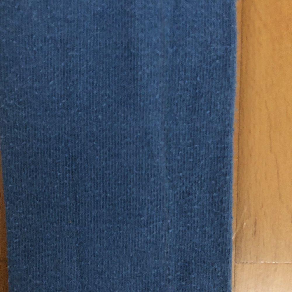 3 er Set feinstrick Leggings Gr.122/128 gestreift blau 