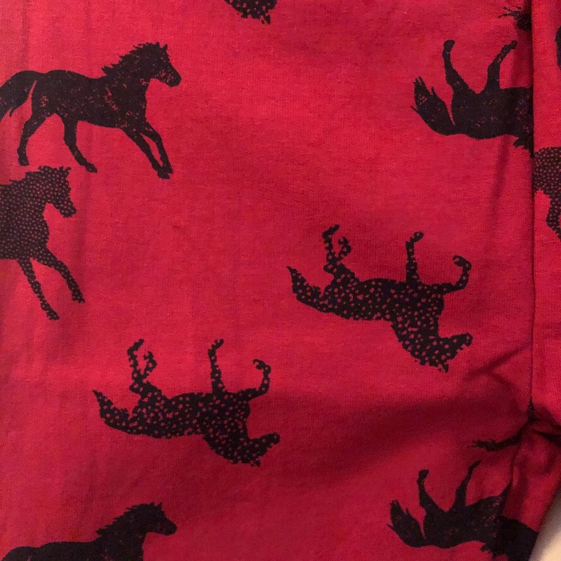 Dickere Leggings Gr.140 Pferde salt&pepper