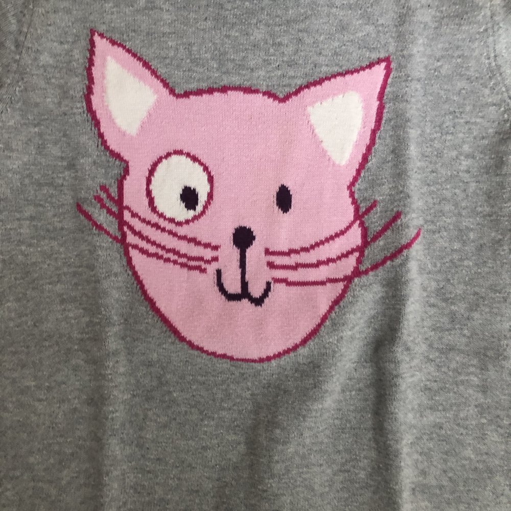 Feinstrickkleidchen Gr.116 topolino Katze 