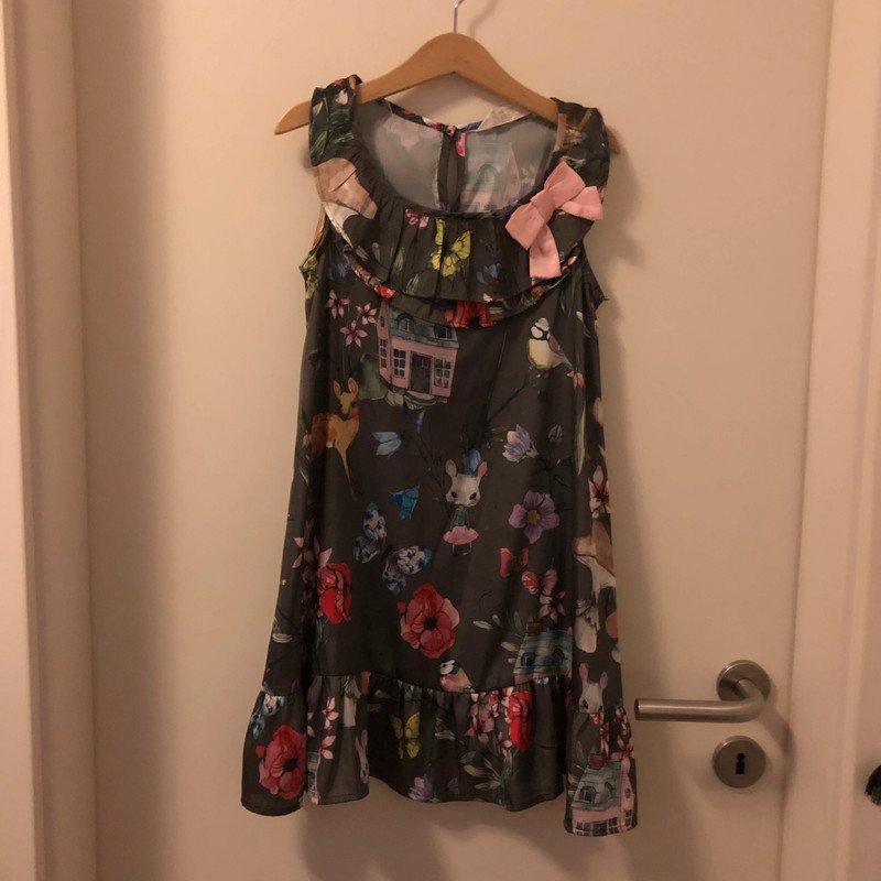 Süßes Kleid Waldtiere Gr.128 H&M