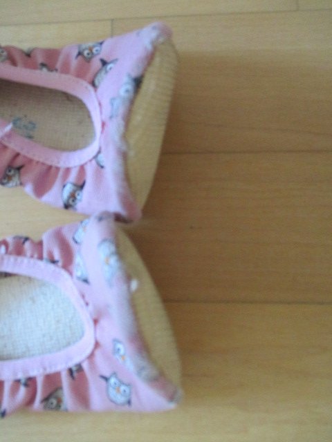 Turnschläppchen mit Eulen Gr.31 rosa