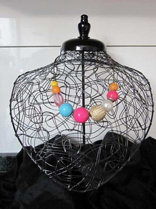 Super tolle Statement Kette dicke Perlen bunt colourblocking Bonbon