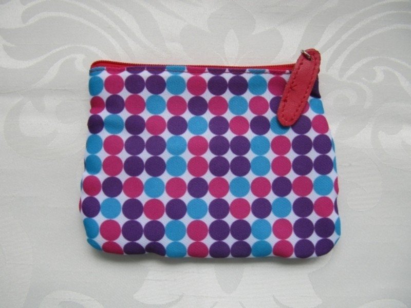 Tolles Kosmetiktäschchen Schminktasche Punkte retro Vintage