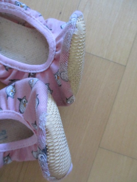 Turnschläppchen mit Eulen Gr.31 rosa