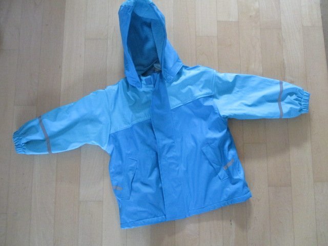 Regenjacke Gr.98/104 gefüttert Kapuze
