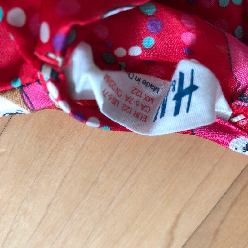 Tolle Bluse Tiere H&M Gr. 122 satin