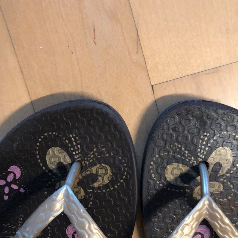 Flip Flops Braun gold Gr.33/34