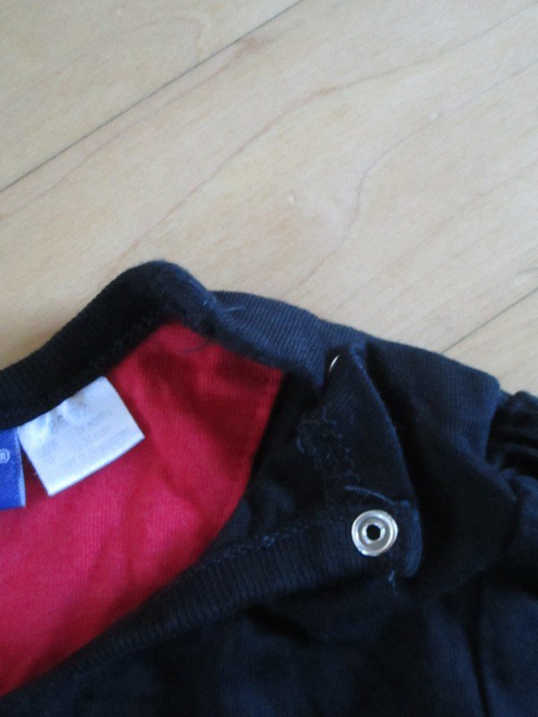 Süßes langarm Shirt mit Reh Gr.86/92 schwarz