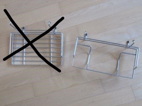 1 Metallhalter für die Küche zum Aufhängen Küchenrolle