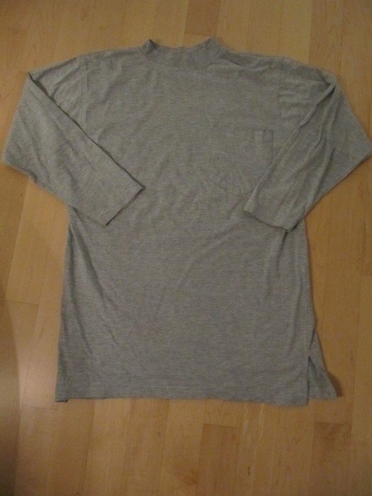 Langarm Shirt grau vintage retro oversize