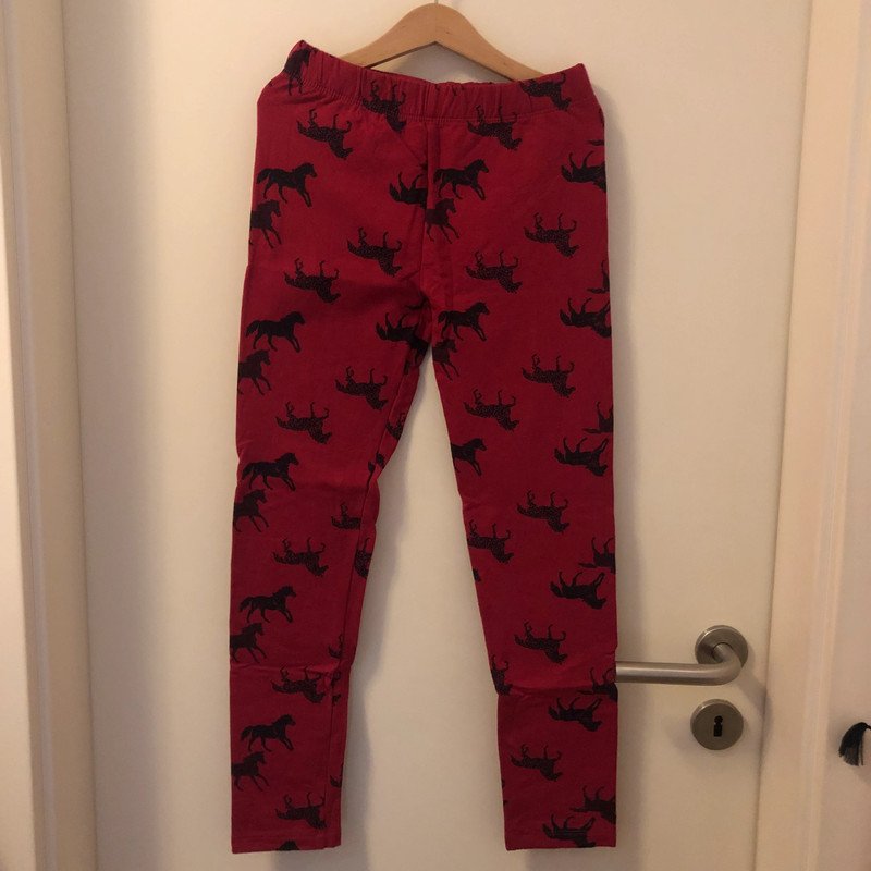 Dickere Leggings Gr.140 Pferde salt&pepper