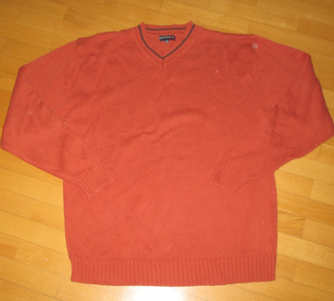 Herren Pulli orange Gr. 48/50