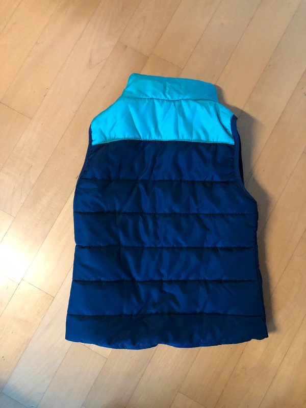 Weste active touch Gr.128 Pferdemuster blau grün