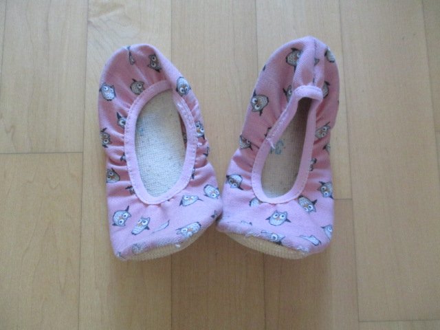 Turnschläppchen mit Eulen Gr.31 rosa