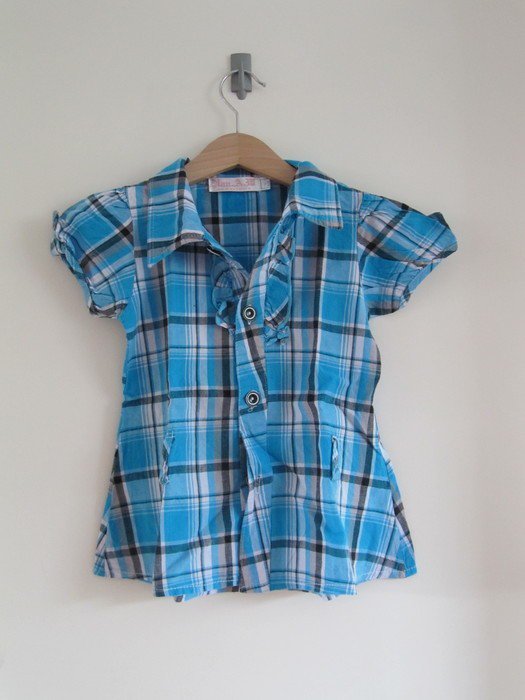 Sehr süße Bluse kariert blau