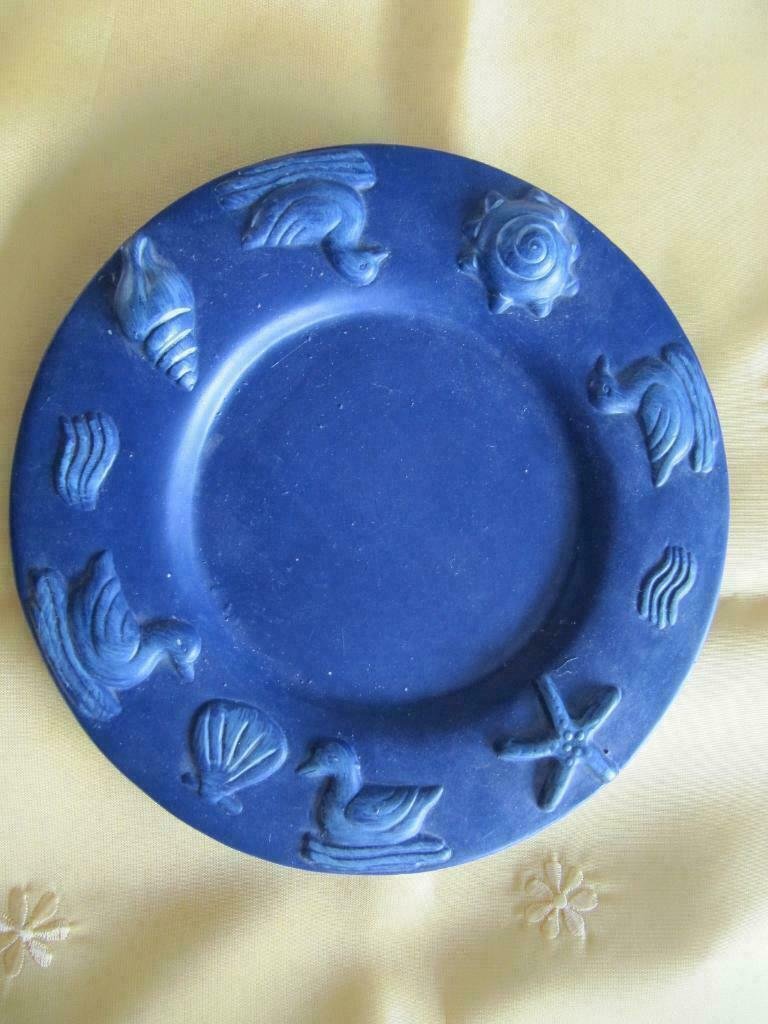 Maritimer Deko Teller blau nicht benutzt