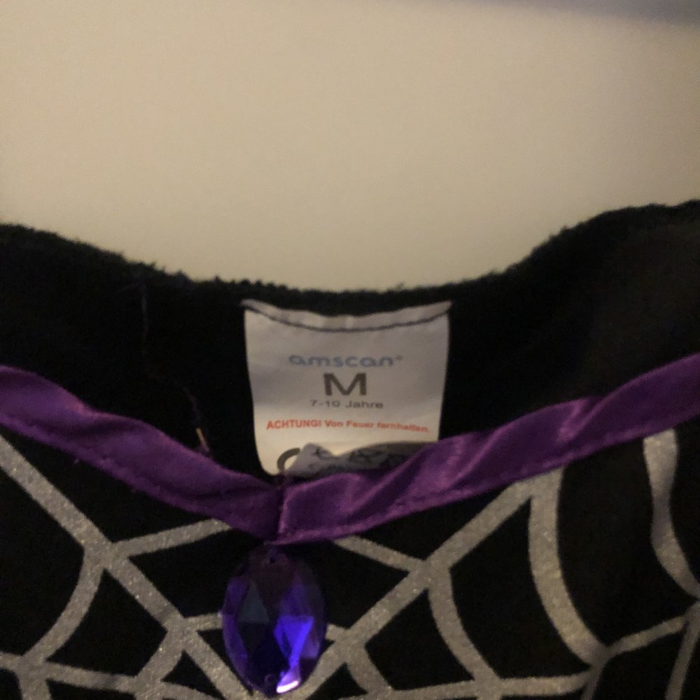 Kostüm Hexe Fastnacht Karneval Spinnweben 