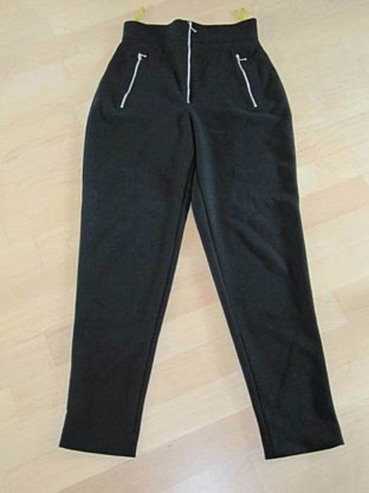 Schwarze Hose hight waist Reiterstil Gr. 36