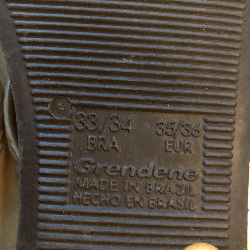 Flip Flops Braun gold Gr.33/34