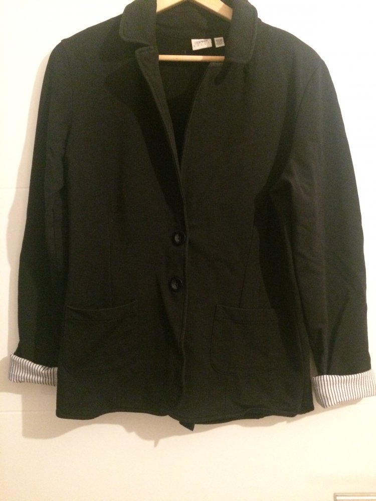schwarzer Stoffblazer von ESPRIT