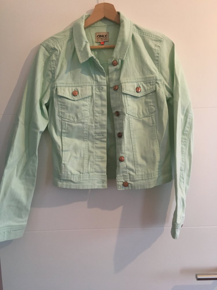 Color denim Jacket - mint/türkis