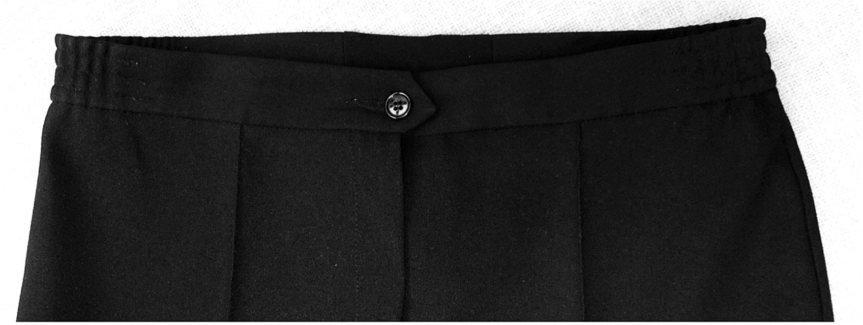 Steghose / Bundfalten-Hose - schwarz - etwa Größe 40