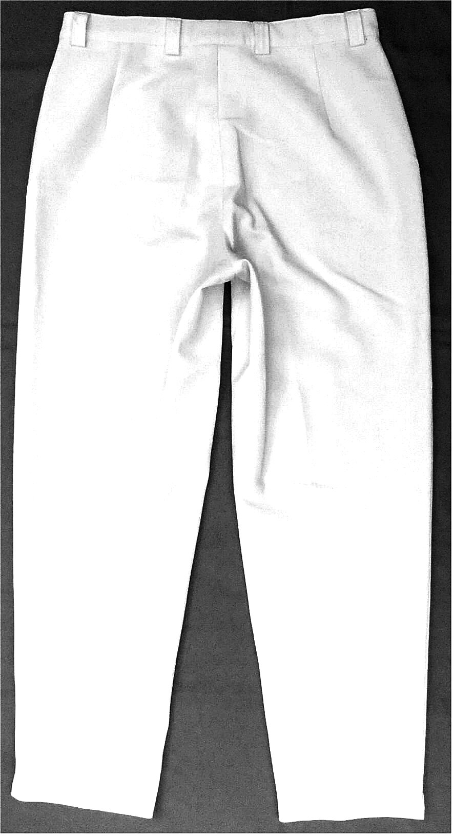 Michele Bundfalten-Hose weiß mit feiner karierten Struktur - Größe 40