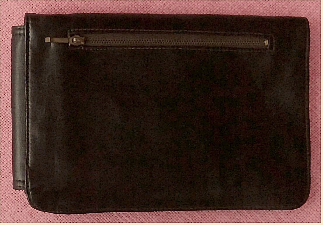 Herren-Tasche aus dunkelbraunem Kunstleder 