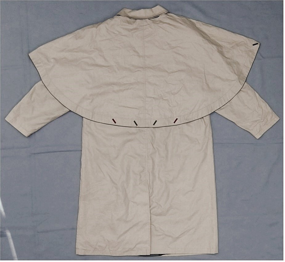 Lodenmantel von Julius Lang - Größe 38 - hellbräunlichgrau - 100 % Baumwolle