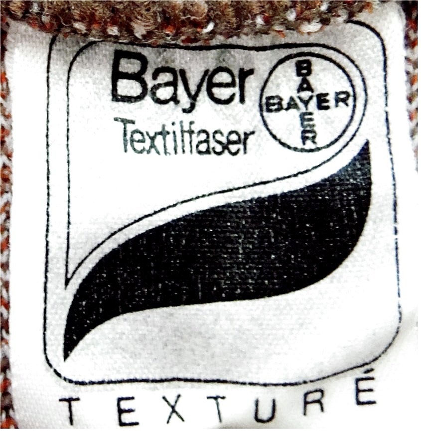 Kurzarm Polo-Shirt von Bayer - Größe 42 - Braun- Rostfarbig gezackt