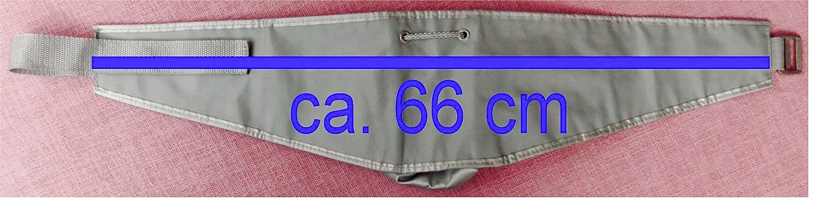 Taillentasche / Gürteltasche von Davidoff Cool Water - silbergrau - ca. 66 cm Länge