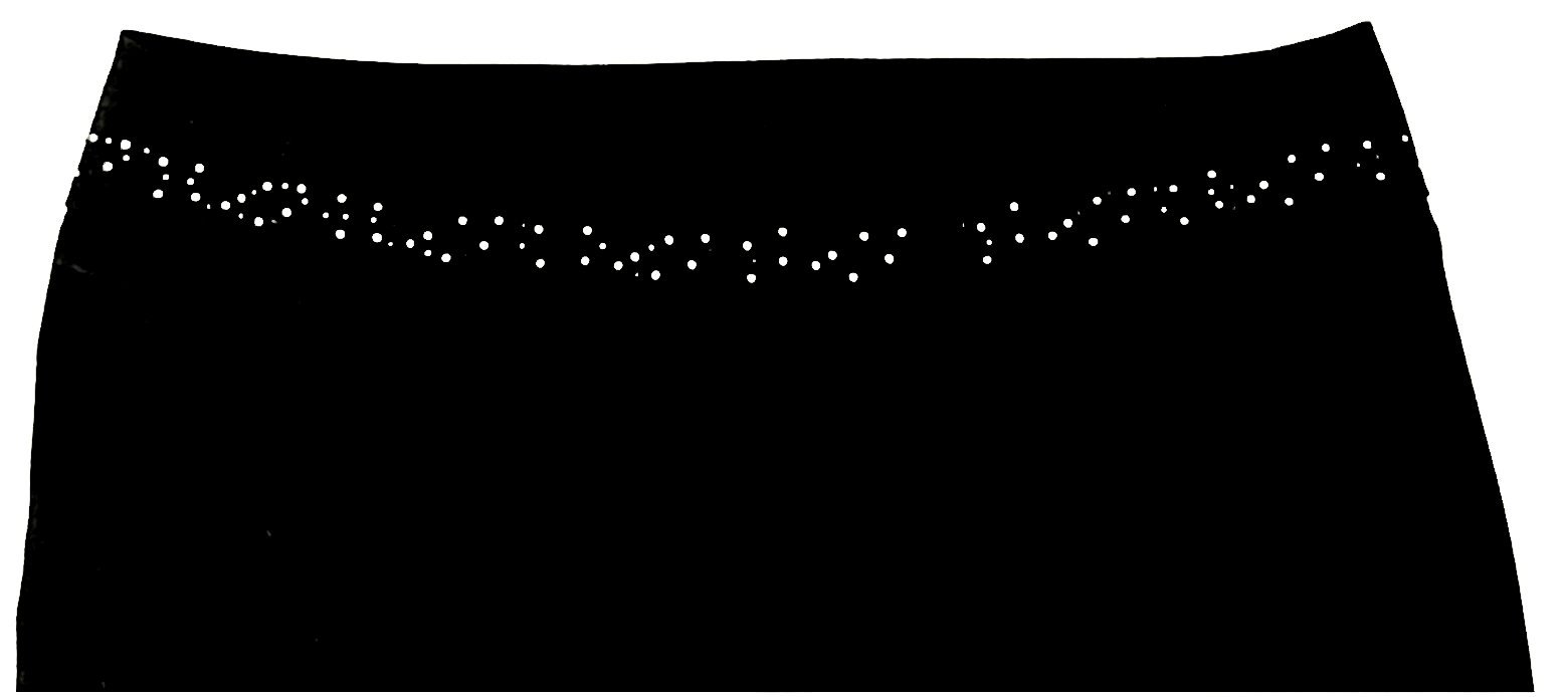 MAC Damen-Hose Modell Flona - schwarz  - Mit Glitzerpunkten am Bund - Größe 40